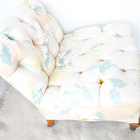 Floral Tufted Oversized Vintage Traditional Chair