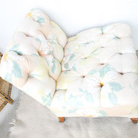 Floral Tufted Oversized Vintage Traditional Chair