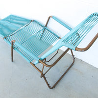 Ames Aire Midcentury Teal and Gold Patio Furniture