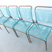 Ames Aire Midcentury Teal and Gold Patio Furniture