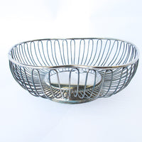 Apple Shaped Metal Bowl/Basket