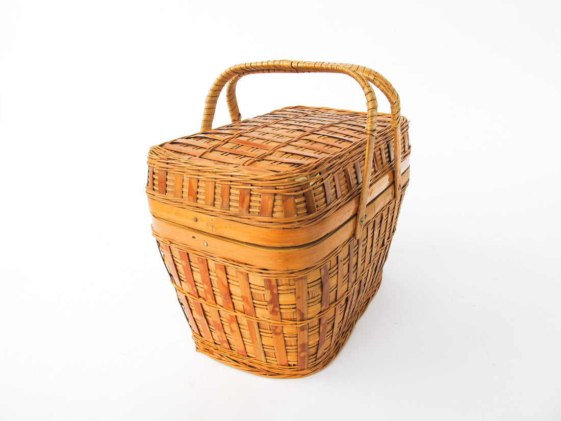 Woven Vintage Wicker Basket