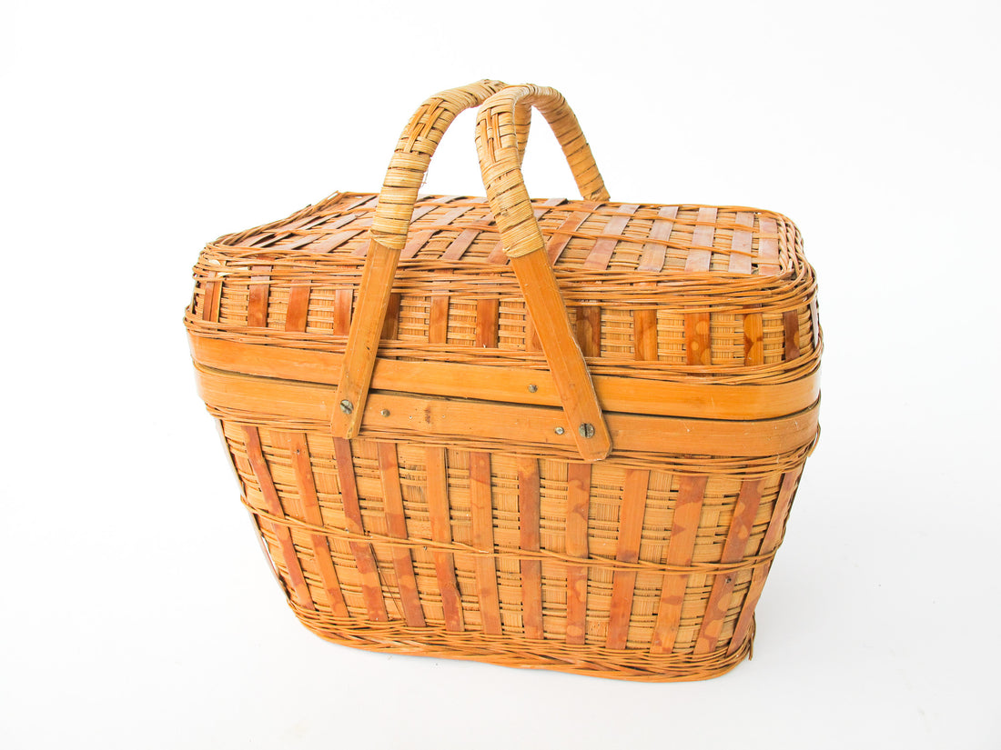 Woven Vintage Wicker Basket