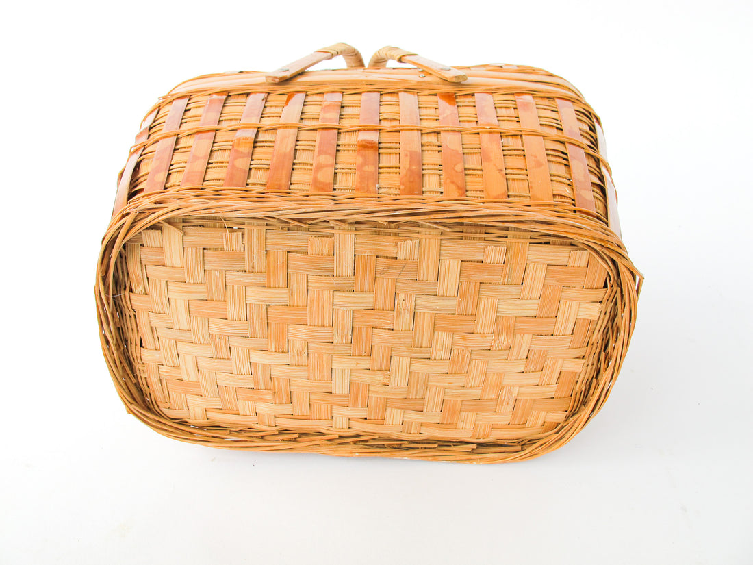 Woven Vintage Wicker Basket