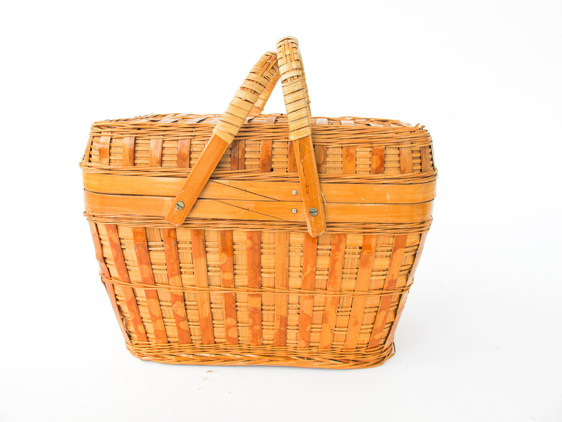 Woven Vintage Wicker Basket