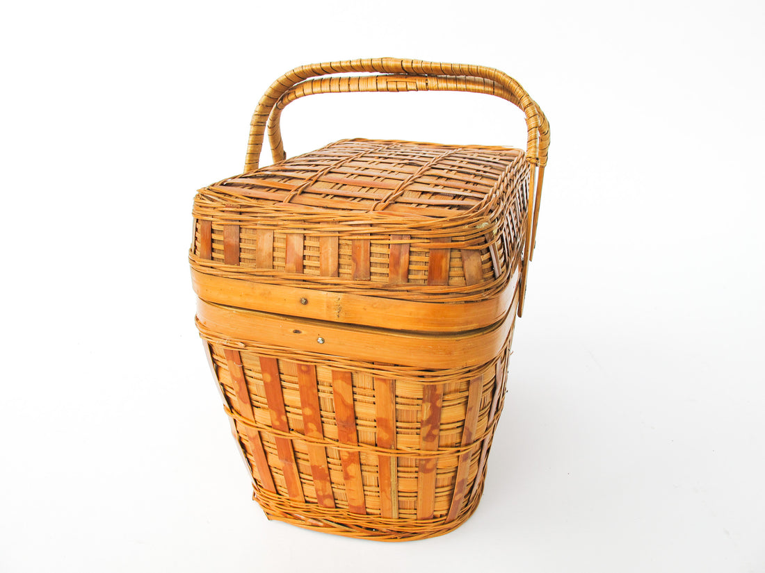 Woven Vintage Wicker Basket