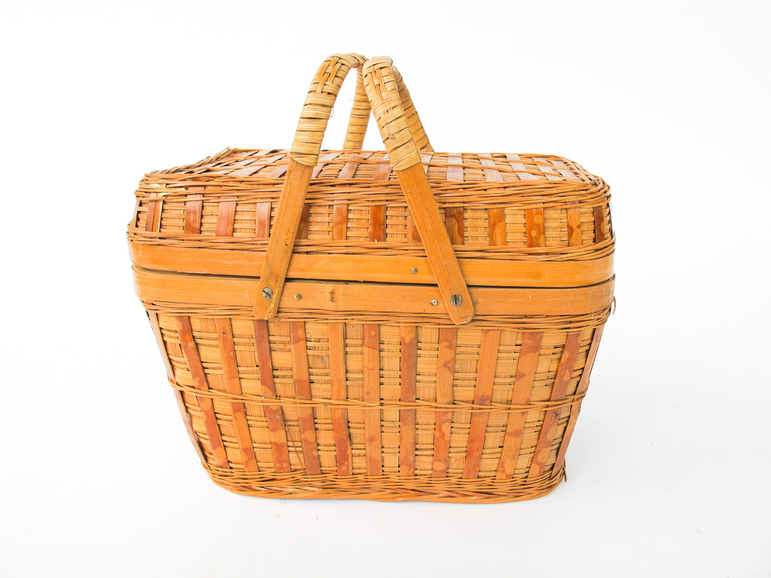 Woven Vintage Wicker Basket