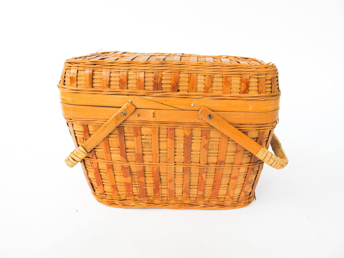 Woven Vintage Wicker Basket