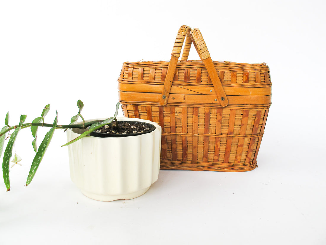 Woven Vintage Wicker Basket