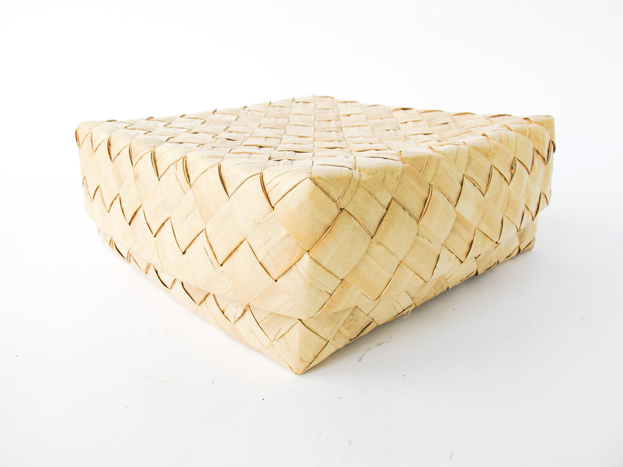 Woven Palm Square Box