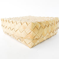 Woven Palm Frond Square Box Oahu Hawaii