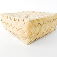 Woven Palm Frond Square Box Oahu Hawaii