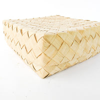 Woven Palm Frond Square Box Oahu Hawaii