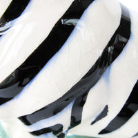 Ceramic Midcentury Zebra Planter