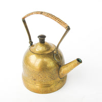 Brass Etched Indian Tea Pot