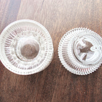 Glass Candle Holders - 2 Available & Sold Separately