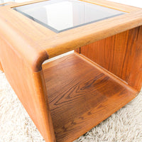 Bent Oak Wood 1970's/ 1980's End Table - Two Sizes Available and Sold Individually