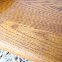 Bent Oak Wood 1970's/ 1980's End Table - Two Sizes Available and Sold Individually