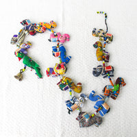 Indian Beaded Hanging Animal Mobile with Bell