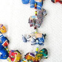 Indian Beaded Hanging Animal Mobile with Bell