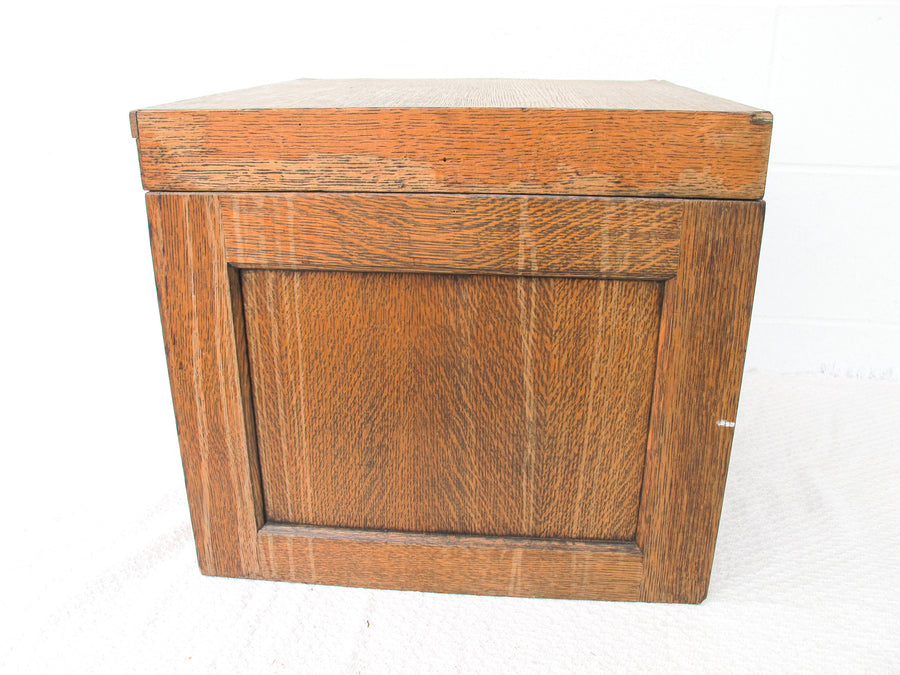 Wood File Card Cabinet with 6 Drawers