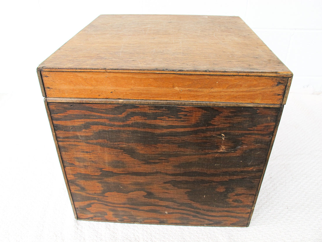 Wood File Card Cabinet with 6 Drawers