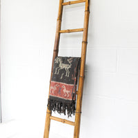 Bamboo Blanket Storage Ladder