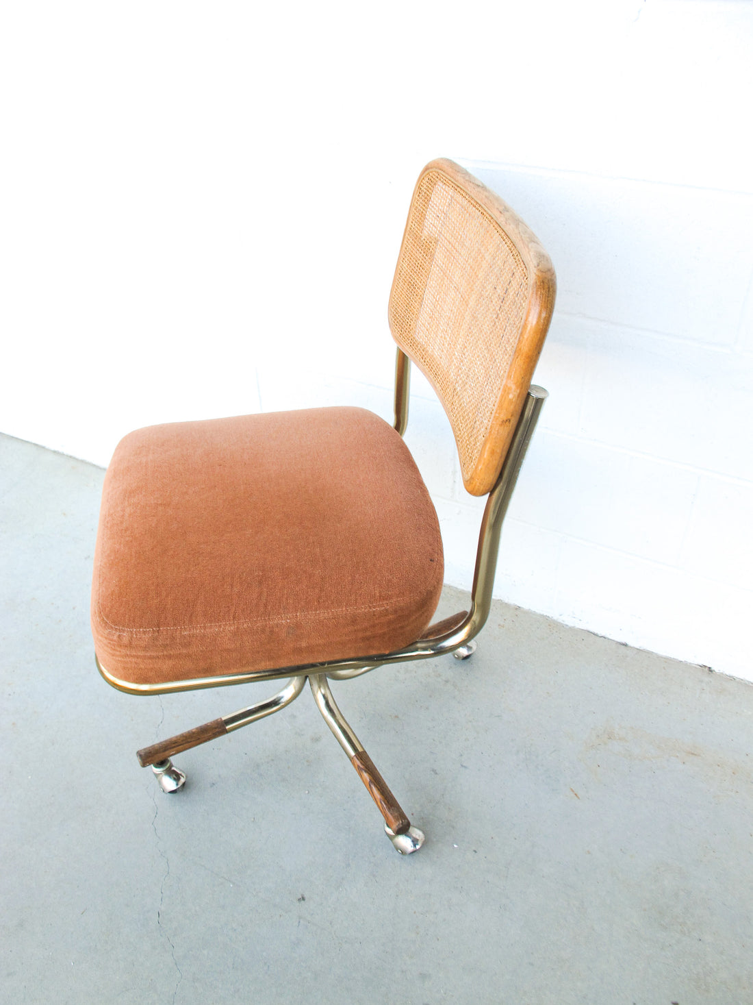 Vintage Marcel Breuer Style Rolling Cushioned Office Chairs -  (SOLD SEPARATELY)