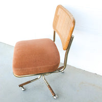 Vintage Marcel Breuer Style Rolling Cushioned Office Chairs -  (SOLD SEPARATELY)