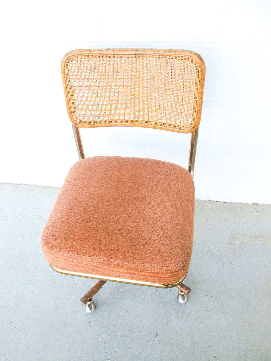 Vintage Marcel Breuer Style Rolling Cushioned Office Chairs -  (SOLD SEPARATELY)