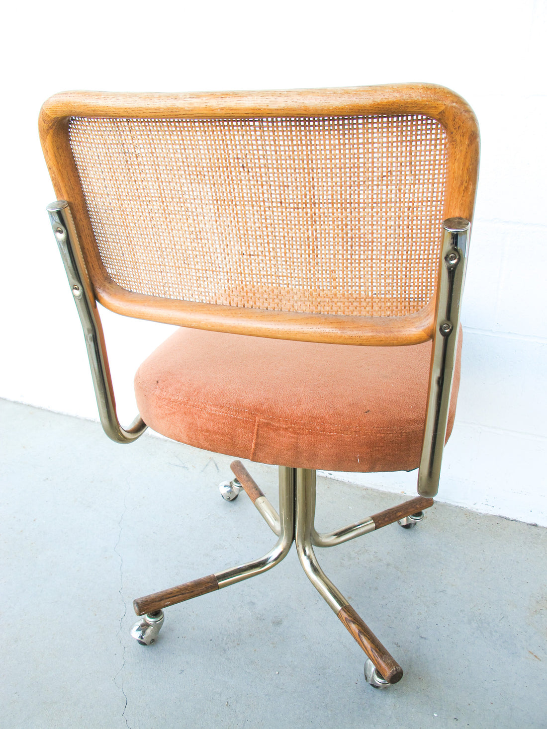 Vintage Marcel Breuer Style Rolling Cushioned Office Chairs -  (SOLD SEPARATELY)