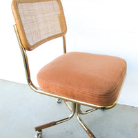 Vintage Marcel Breuer Style Rolling Cushioned Office Chairs -  (SOLD SEPARATELY)