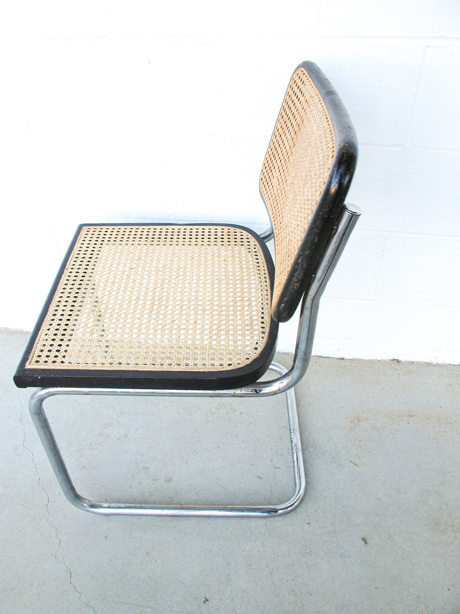 Cesca Marcel Breuer Style Chair with Black frame