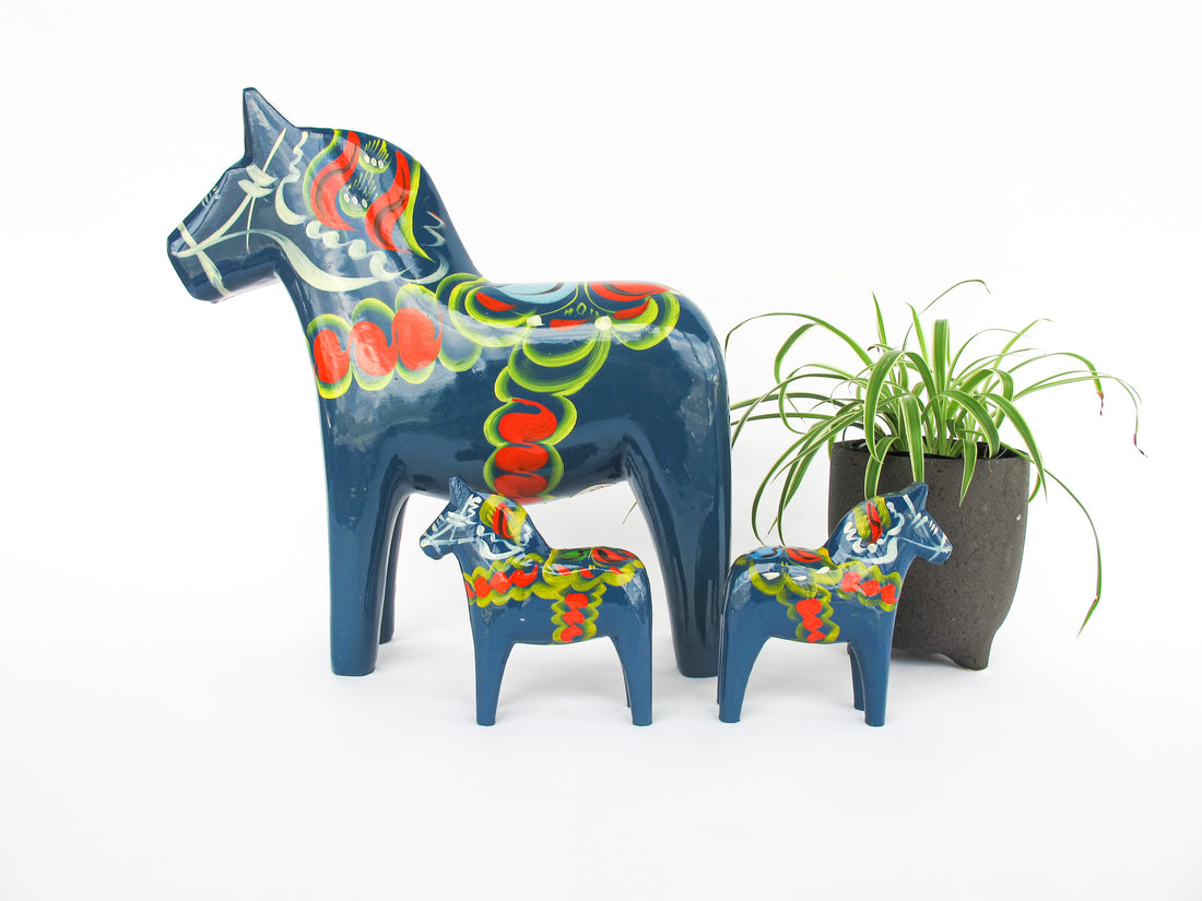 Olsson Swedish Wood Dala Horses (Each Sold Separately)