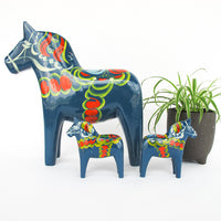 Olsson Swedish Wood Dala Horses (Each Sold Separately)