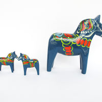 Olsson Swedish Wood Dala Horses (Each Sold Separately)