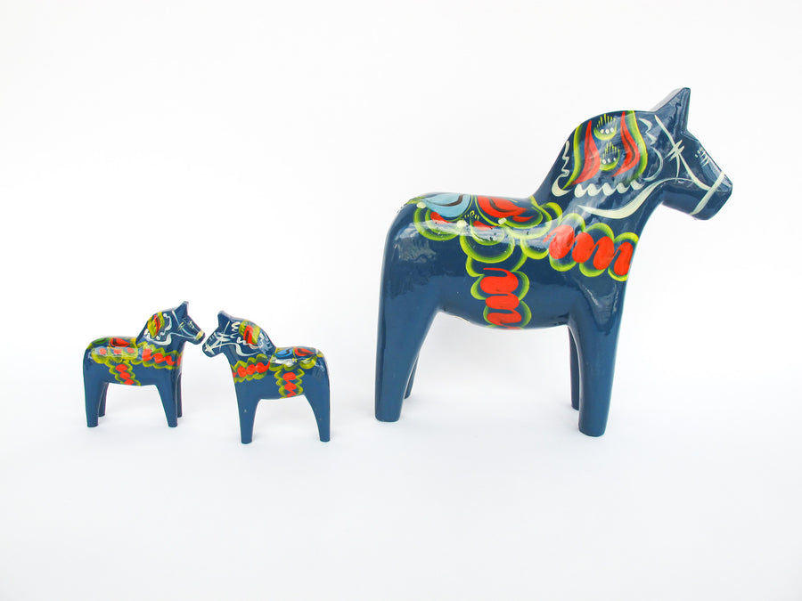 Olsson Swedish Wood Dala Horses (Each Sold Separately)