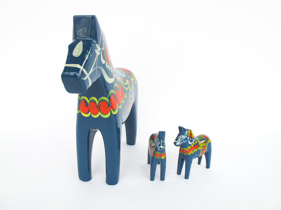 Olsson Swedish Wood Dala Horses (Each Sold Separately)