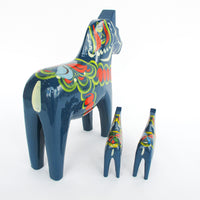 Olsson Swedish Wood Dala Horses (Each Sold Separately)