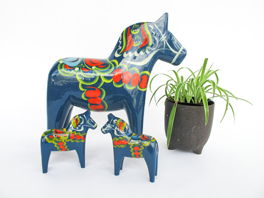 Olsson Swedish Wood Dala Horses (Each Sold Separately)