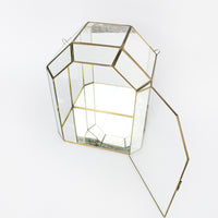 Glass and Brass Mirrored Hanging Display Boxes (Each Sold Separately)