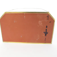 Glass and Brass Mirrored Hanging Display Boxes (Each Sold Separately)