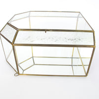 Glass and Brass Mirrored Hanging Display Boxes (Each Sold Separately)