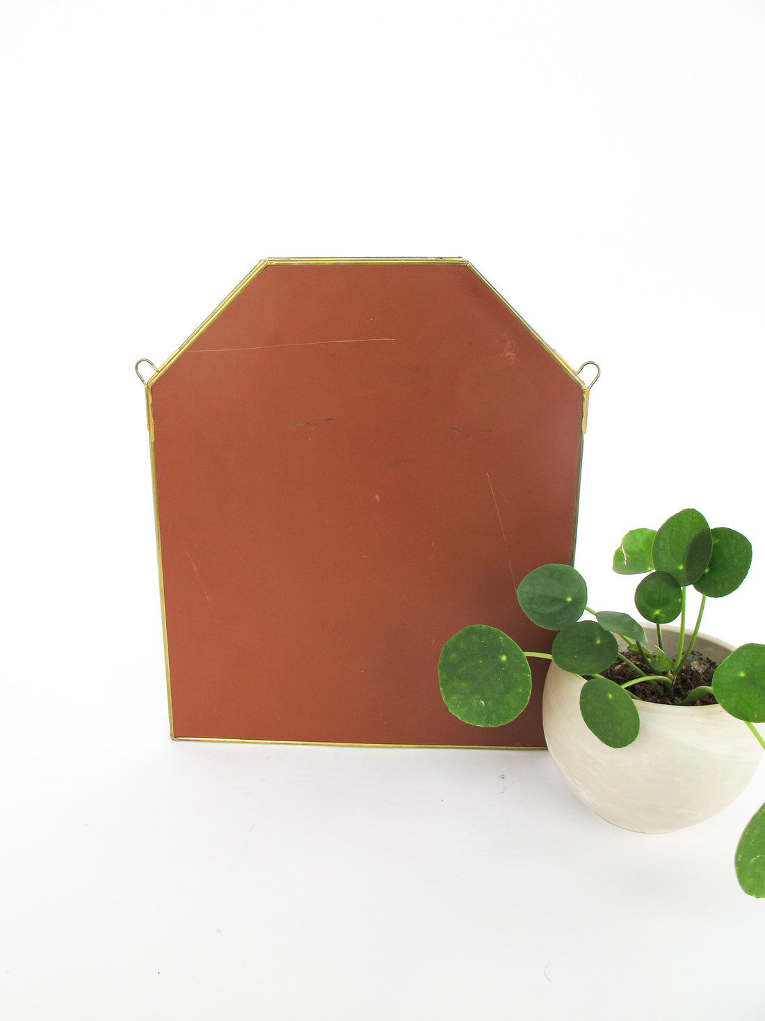 Glass and Brass Mirrored Hanging Display Boxes (Each Sold Separately)