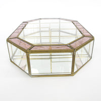 Glass and Brass Mirrored Hanging Display Boxes (Each Sold Separately)