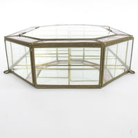 Glass and Brass Mirrored Hanging Display Boxes (Each Sold Separately)