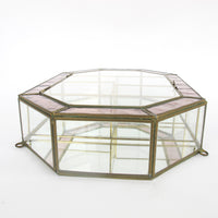 Glass and Brass Mirrored Hanging Display Boxes (Each Sold Separately)