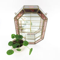 Glass and Brass Mirrored Hanging Display Boxes (Each Sold Separately)