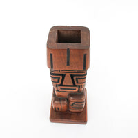 Midcentury Palm Springs Carved Wood Tiki Holder