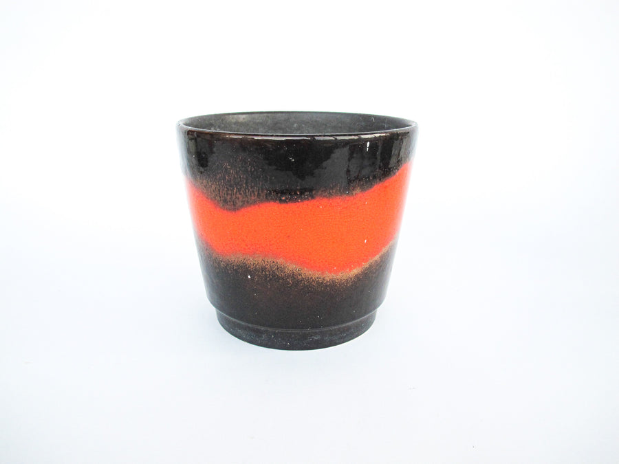 Volcano Glaze West German and Midcentury Pottery Ceramic Plant Pots 